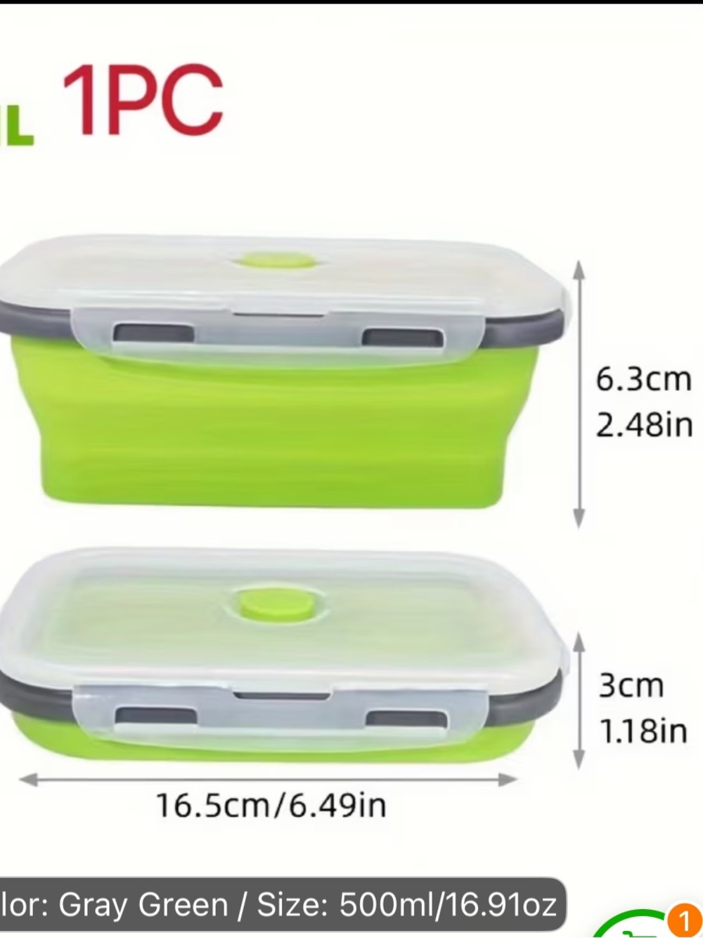 Foldable Food Container